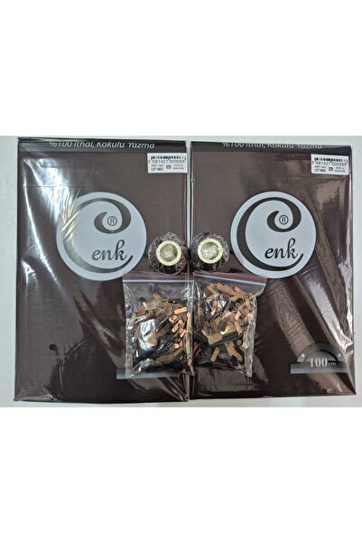 Cenk 2'li Düz Kokulu Yazma İp ve Boncuk Kombini Koyu Kahve (029) (Acı Kahve)