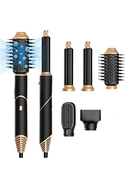 FOXMAG24 5-in-1 Hair Dryer & Auto Curler Brush Set, 1000W, 3 Temperature Sett...