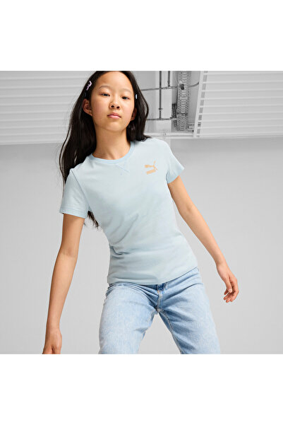 Puma Kids Girls OFF SIDE T-Shirt Youth - Blue