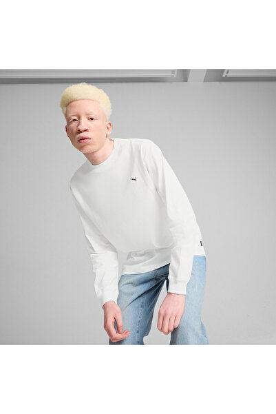 Puma Mens GRAPHICS "Cool Day" Long Sleeve T-Shirt - White