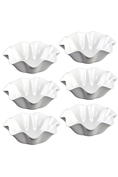 Raki Set 6 boluri ROSA WHITE melamina 20x8 cm 750 ml