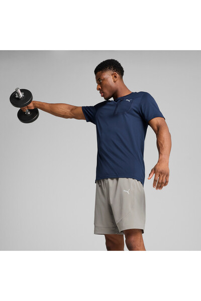 Puma Mens FLEX Pocket T-Shirt - Blue