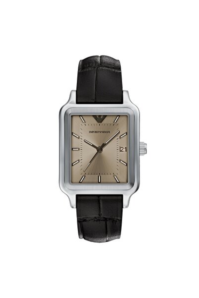 Emporio Armani Rectangular Silver Dial Watch AR11756