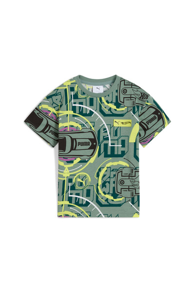 Puma Kids Boys x HOT WHEELS Relaxed T-Shirt - Green