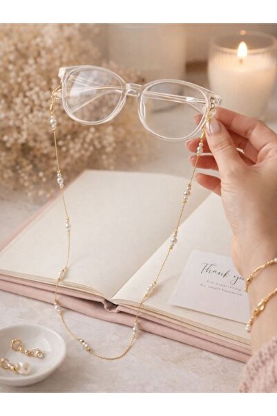 Zarif Seçkiler سلسلة النظارات (مع اللؤلؤ)