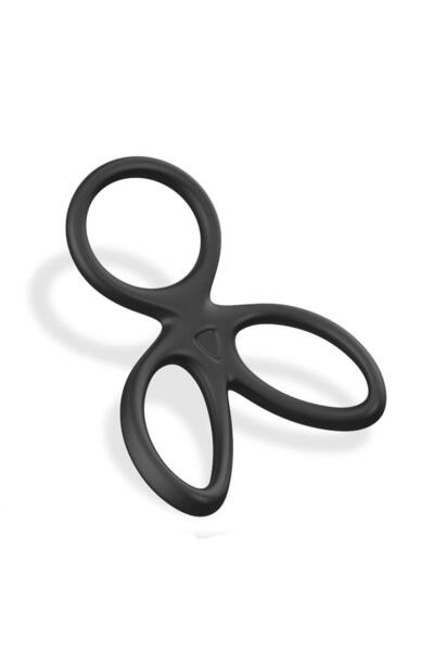 Beast Rings Inel intim triplu din silicon lichid, diametre 34 mm si 32 mm, flexibil si ergonomic