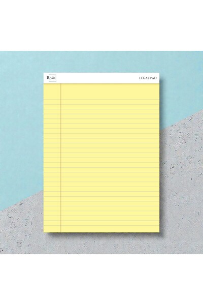 riyaz Letter Size, 1 Piece, Legal Pad, Notepad, Notebook, 50 Sheets, Wide Lin...