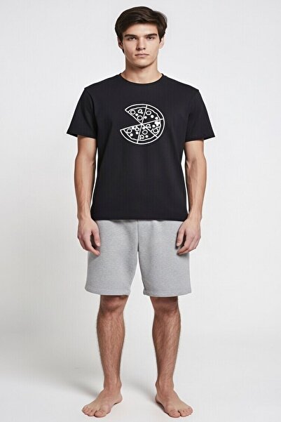 LILIAN طقم بيجامة قصير من بيتزا تايم