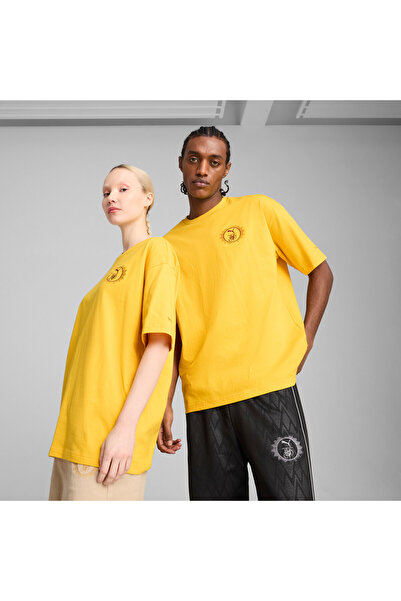 Puma Mens X HARRY POTTER Oversized Graphic T-Shirt - Yellow