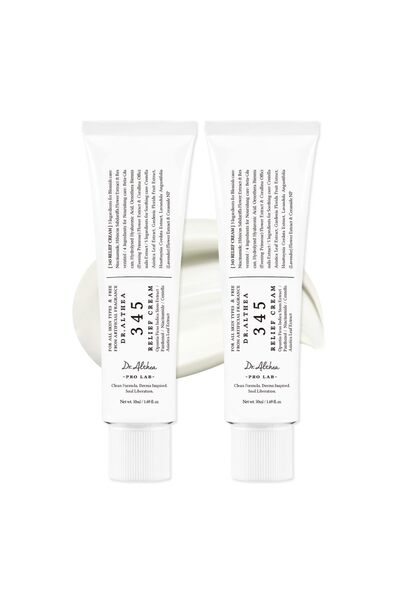 Laxum 345 Relief Cream | Korean Vegan Skin Care for All Skin Types, 1.69 Fl O...