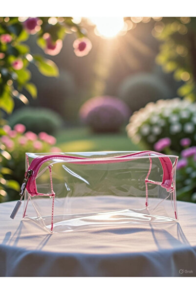 cosmoplex Şeffaf Makyaj Çantası 21x9x8