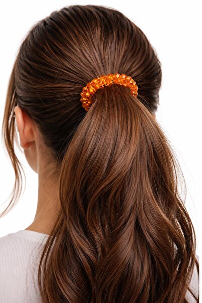 New Obsessions مشبك شعر مرن مرصع بالكريستال