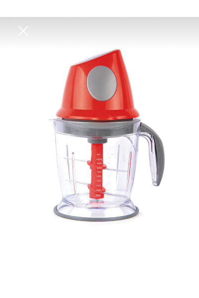 ozbience Kırmızı Rondo Blender 500W Çift Bıçaklı 1L Mutfak Robotu