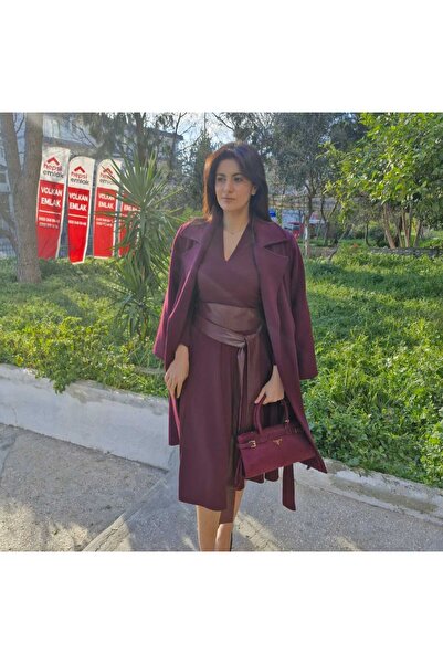 Minası Butik ASTAR DETAYLI KAŞE KABAN MÜRDÜM