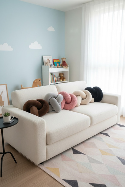 FARCY Minimalist Decorative Plush Velvet Fabric Throw Pillow Cushion