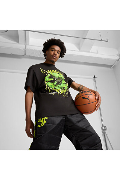 Puma Mens x LAMELO BALL LaFrance Graphic T-Shirt - Black