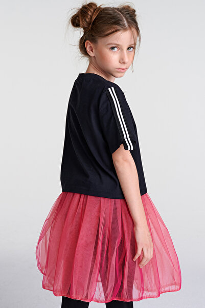 SheShe Tshi̇rt Tulle Skirt Leggings Combo Set