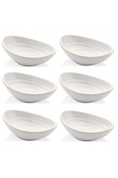 Raki Set 6 boluri Gondola ramekin alba 6,3x10,5x3,3cm