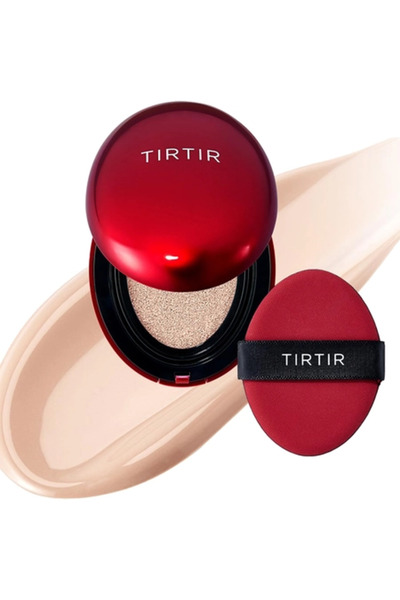 TIRTIR Mask Fit Red Cushion Foundation, Compact 24W Soft Beige - high coverag...