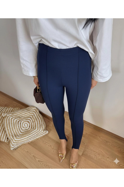 Melissatelier High Waist Nostalgia Women's Tights with Elastic at the Waist N...