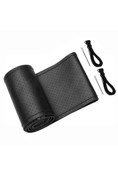 RO GROUP Steering Wheel Cover Made of Perforated Leather