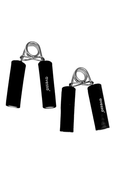 Helia Studio Black Sponge Wrist Strengthening Hand Spring - Sports Fitness Ex...