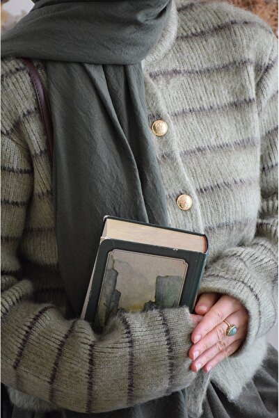 EMİNOS BUTİK Striped Soft Knitwear Cardigan