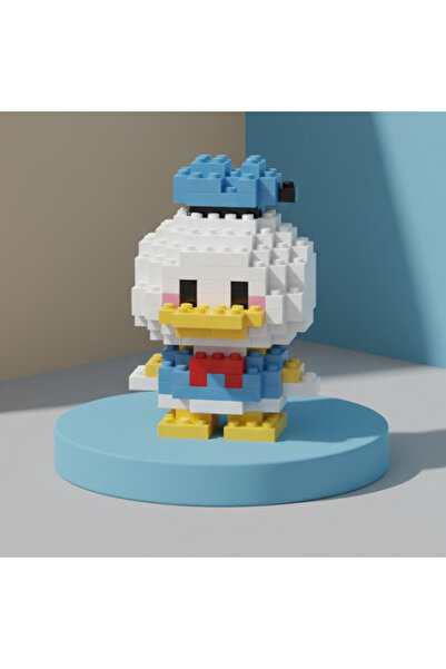 Teknik Durak Mavi Şapkalı Beyaz Ördek Karakter Tuğla Seti - Eğitici Hobi Blok...