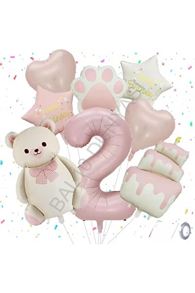 BEST PARTİ Retro Colors Concept Birthday Party Set Age-2