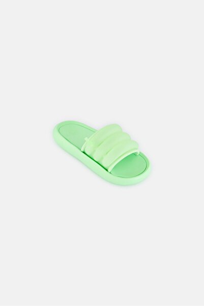 adidas Kids Adilette Zplaash Slip On Slides, Lime Green
