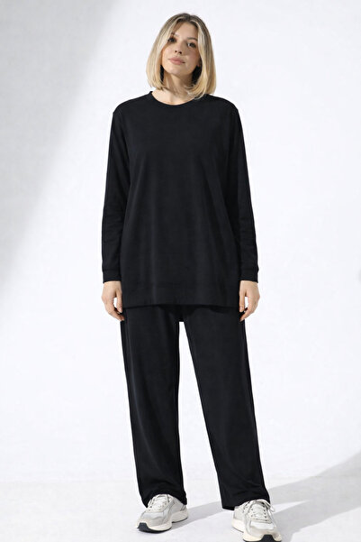 LİKAPA Two-Thread Fabric Crew Neck Sweatshirt Set 550