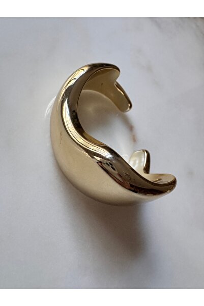 popcouturetr Asimetrik Mika Gold Bilezik