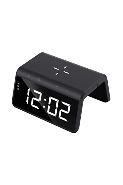 Havit Încărcător wireless cu ceas digital 15W W320, negru