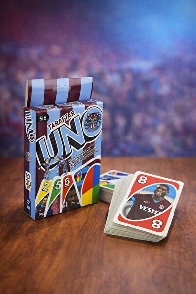 Akçtoys Efsane Bordo Mavi TS Futbolcu Desenli UNO