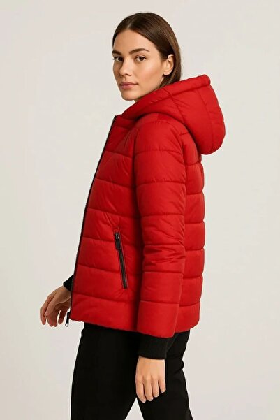 Hiccup Janes Hooded Thick Inflatable Coat with Pockets
