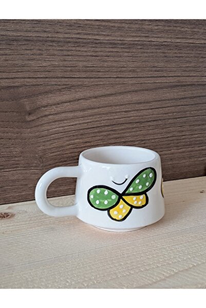 Artiser كوب سيراميك مصنوع يدويًا، كوب بنمط الفراشة، كوب مصنوع يدويًا