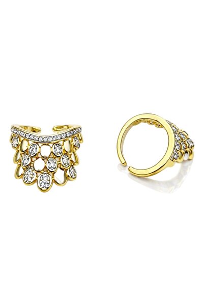 Sense of Atelier Bloom Gold Detailed Stone Ring