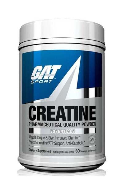 GAT Creatine Monohydrate 300g, 60 Servings, Unflavored
