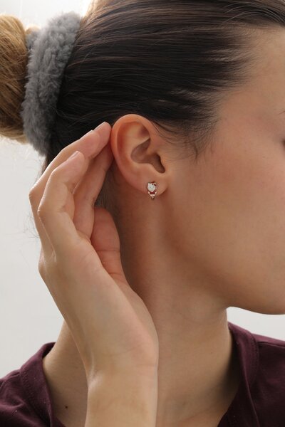 YAVUZ KUYUMCULUK 14 Ayar Altın Hello Kitty J Küpe