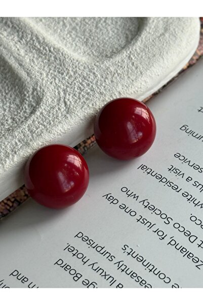 Rossetto Atelier Burgundy Ball Earrings