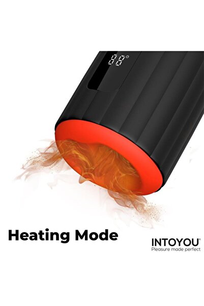 INTOYOU Stimulator impermeabil cu incalzire si 9 moduri vibratii Karter Intoyou, ecran digital