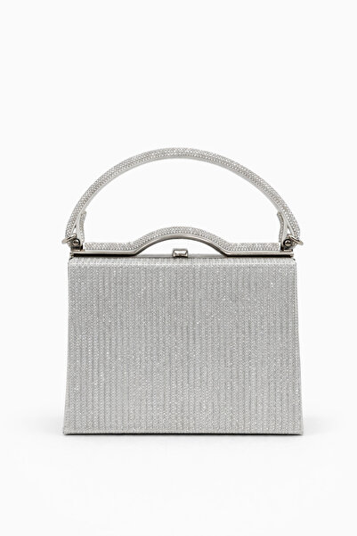 louisiana polo Vrl Women's Evening Dress Portfolio Bag Silver 1245