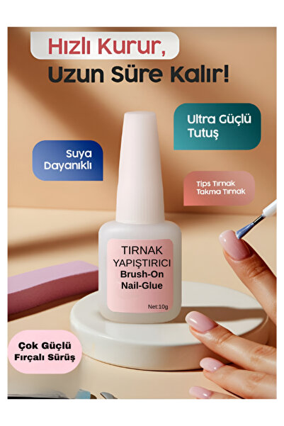 SheMask Tırnak Yapıştırıcısı Tips Yapıştırıcı,Takma Tırnak Nail Art İçin Güçl...