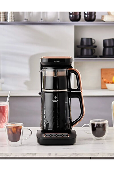 ozbience Çok Fonksiyonlu Çay ve Filtre Kahve Makinesi Cam Demlikli Damıtma Te...
