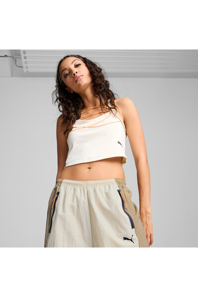Puma Womens DARE TO Crop Top - White