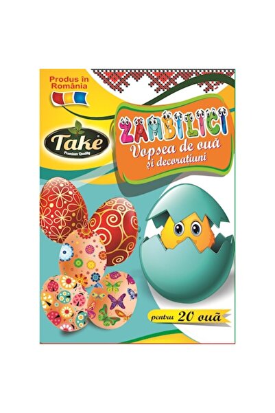 TAKE Vopsea și decorațiuni pentru ouă Oul Zambilici pentru 20 de ouă