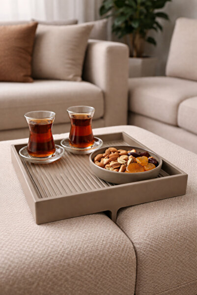 CuteCraft3D Modern Koltuk Üstü Servis Tepsisi