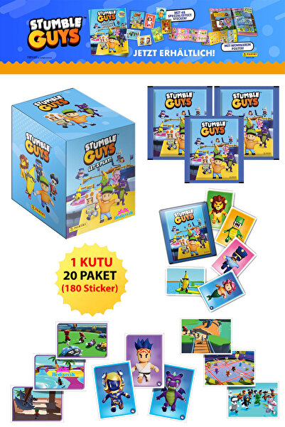 hediyecik مجموعة ملصقات بانيني ستامبل جيز الأصلية، صندوق واحد يحتوي على 36 حز...