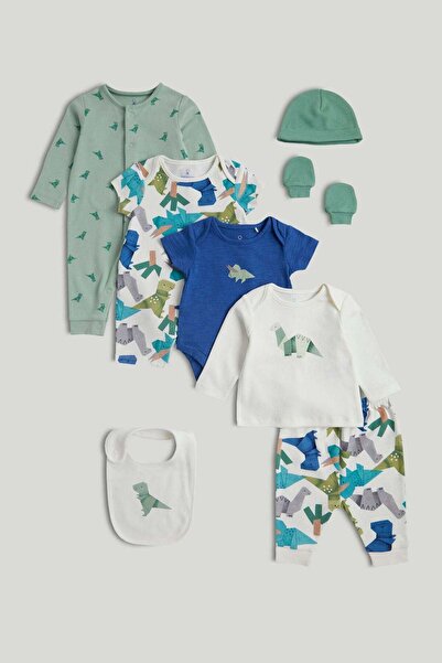 MOTHERCARE Dinosaur 8-Piece Outfit Gift Set