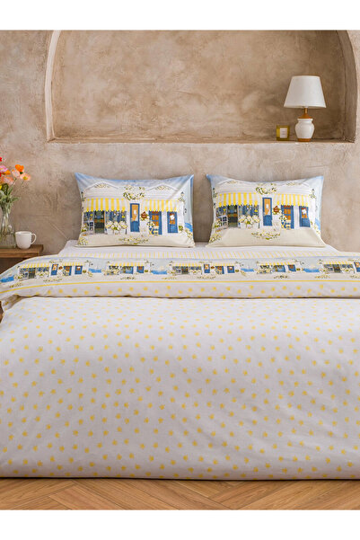 LC Waikiki Alaçatı Patterned Double Duvet Cover Set 100% Cotton